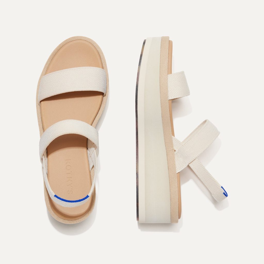 The Lightweight Wedge Sandal - Salt