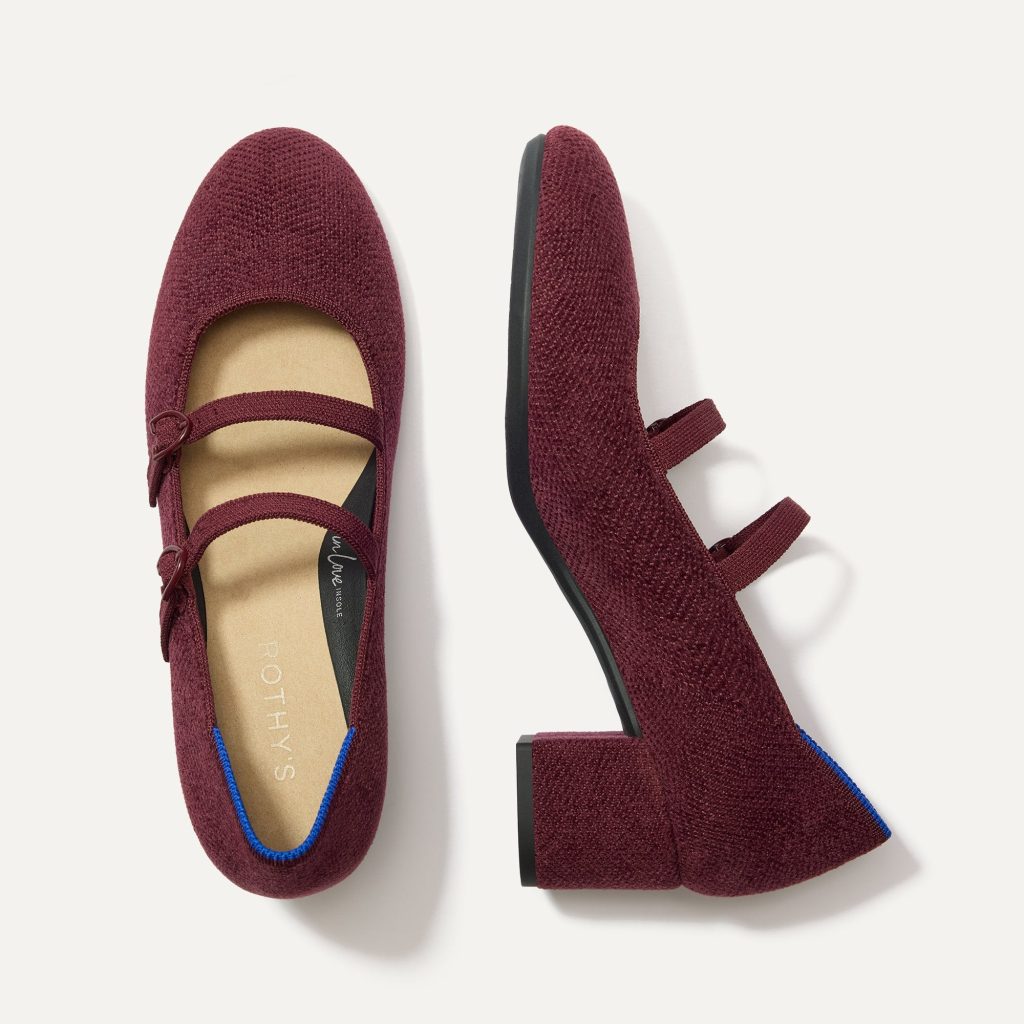 The ReVelvet? Double Buckle Mary Jane Heel - ReVelvet? Syrah